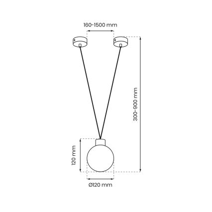 Lustra ar auklu CAPRI 1xG9/7W/230V