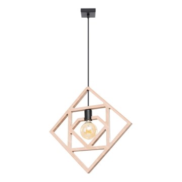 Lustra ar auklu CARO 1xE27/15W/230V dižskābardis