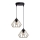 Lustra ar auklu CEED GOLD 2xE27/60W/230V d. 28 cm melna/zelta