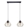 Lustra ar auklu CEED GOLD 2xE27/60W/230V melna/zelta