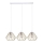 Lustra ar auklu CEED GOLD 3xE27/60W/230V balta/zelta