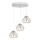 Lustra ar auklu CEED GOLD 3xE27/60W/230V d. 45 cm balta/zelta