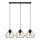 Lustra ar auklu CEED GOLD 3xE27/60W/230V melna/zelta