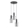 Lustra ar auklu CELIA 3xE27/60W/230V melna