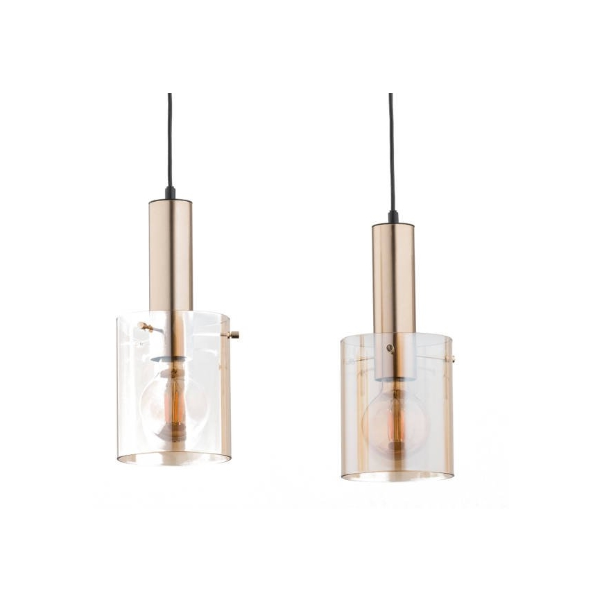 Lustra ar auklu CELIA 3xE27/60W/230V zelta