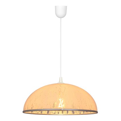 Lustra ar auklu CIRCLE 1xE27/15W/230V balts