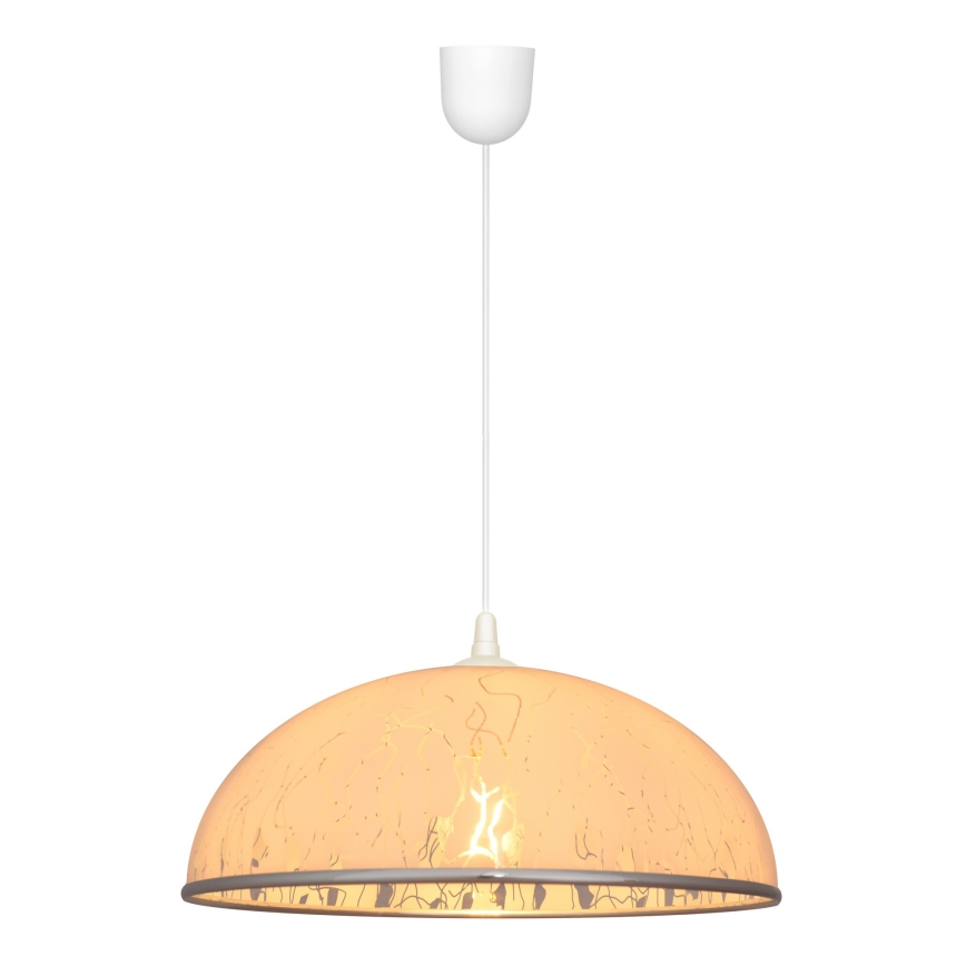Lustra ar auklu CIRCLE 1xE27/15W/230V balts