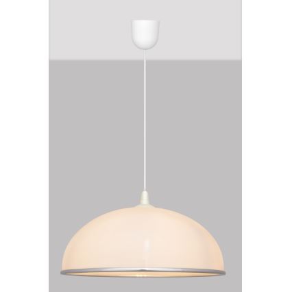 Lustra ar auklu CIRCLE 1xE27/15W/230V balts