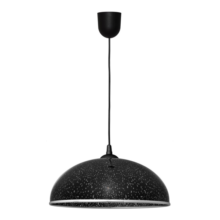 Lustra ar auklu CIRCLE 1xE27/15W/230V melns