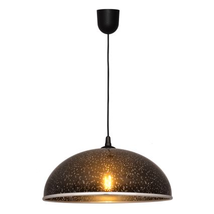 Lustra ar auklu CIRCLE 1xE27/15W/230V melns