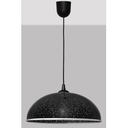 Lustra ar auklu CIRCLE 1xE27/15W/230V melns