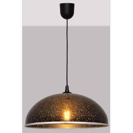 Lustra ar auklu CIRCLE 1xE27/15W/230V melns