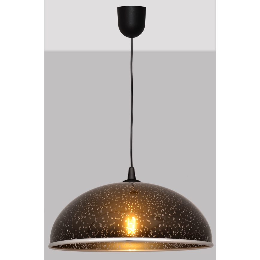 Lustra ar auklu CIRCLE 1xE27/15W/230V melns