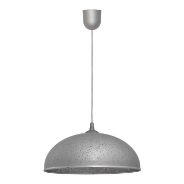 Lustra ar auklu CIRCLE 1xE27/15W/230V pelēka