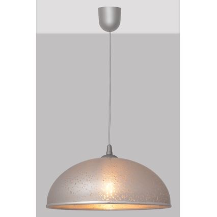 Lustra ar auklu CIRCLE 1xE27/15W/230V pelēka