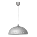 Lustra ar auklu CIRCLE 1xE27/15W/230V pelēka