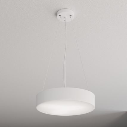 Lustra ar auklu CLEO 3xE27/24W/230V d. 40 cm balta