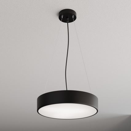 Lustra ar auklu CLEO 3xE27/24W/230V d. 40 cm melna