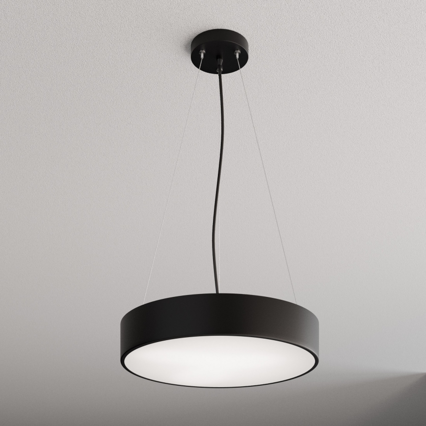 Lustra ar auklu CLEO 3xE27/24W/230V d. 40 cm melna
