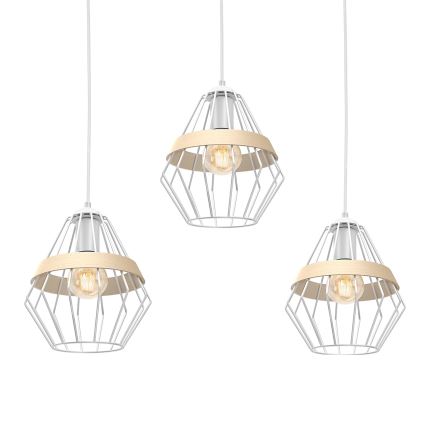Lustra ar auklu CLIF 3xE27/60W/230V
