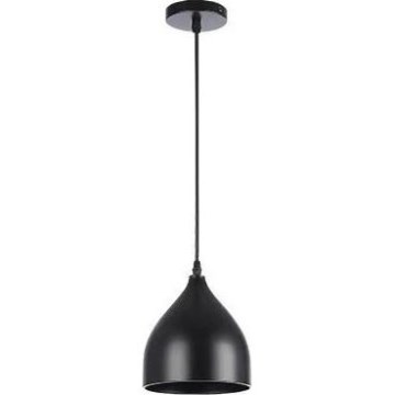 Lustra ar auklu COMO 1xE27/60W/230V d. 17 cm melna