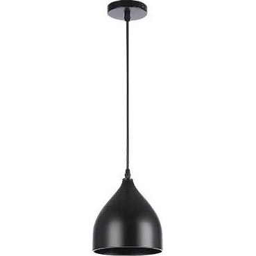 Lustra ar auklu COMO 1xE27/60W/230V d. 17 cm melna
