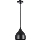 Lustra ar auklu COMO 1xE27/60W/230V d. 17 cm melna