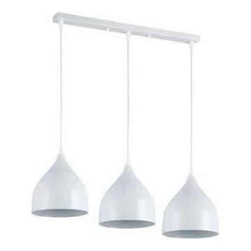 Lustra ar auklu COMO 3xE27/60W/230V balta