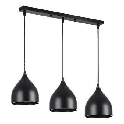 Lustra ar auklu COMO 3xE27/60W/230V melna