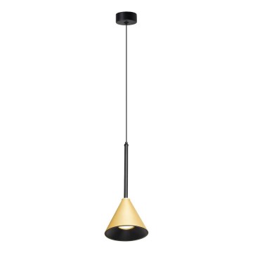 Lustra ar auklu CONE 1xGU10/10W/230V zelta/melna