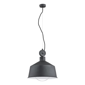 Lustra ar auklu CORA 1xE27/15W/230V pelēka