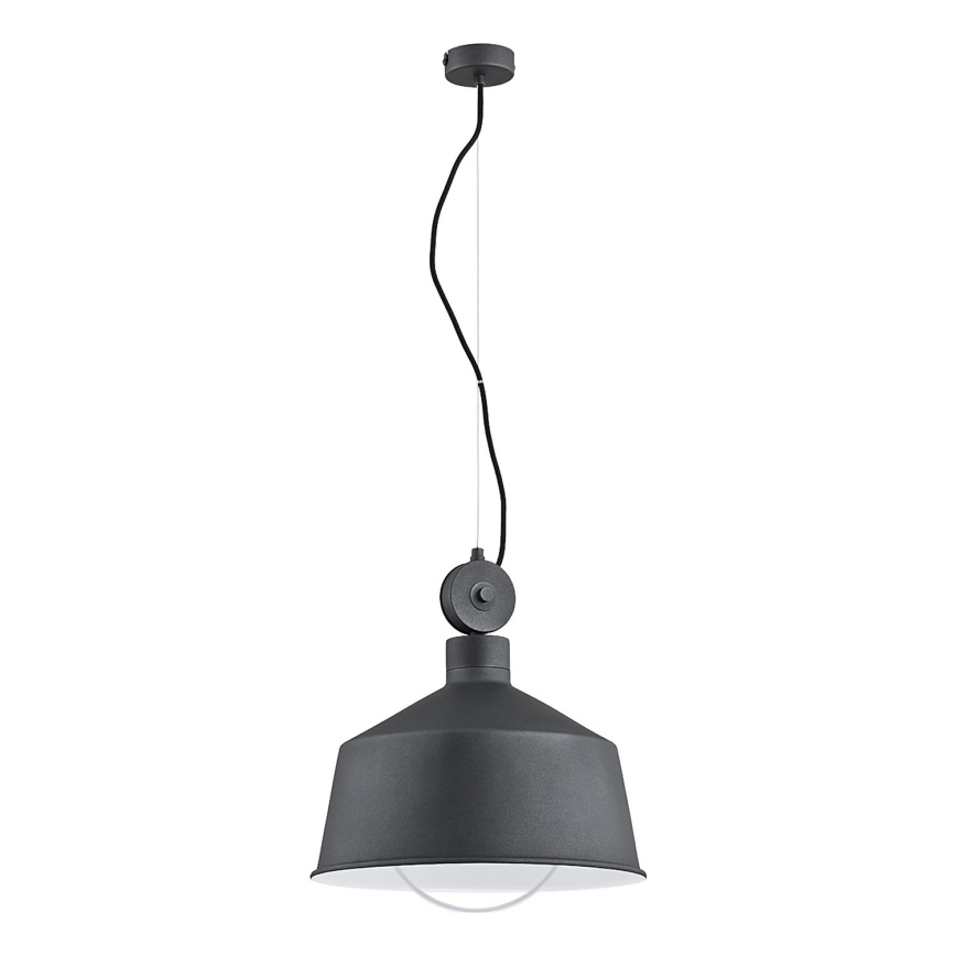 Lustra ar auklu CORA 1xE27/15W/230V pelēka