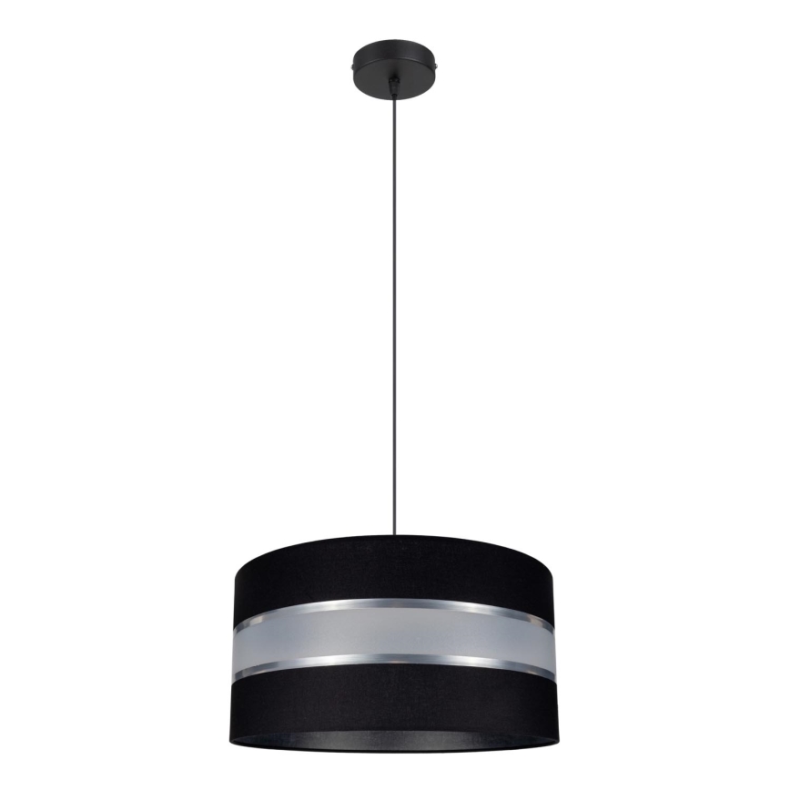 Lustra ar auklu CORAL 1xE27/60W/230V melns