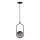 Lustra ar auklu CORDEL 1xG9/28W/230V melna/dūmakains melna