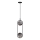 Lustra ar auklu CORDEL 2xG9/28W/230V melna/dūmakains melna