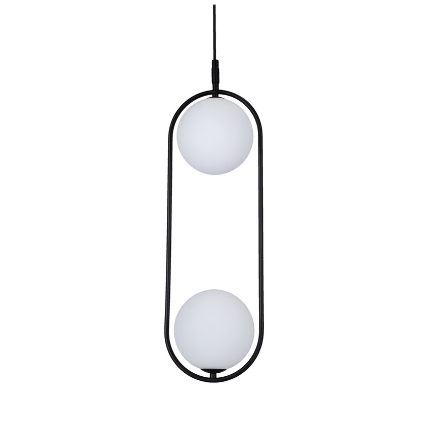 Lustra ar auklu CORDEL 2xG9/28W/230V melna