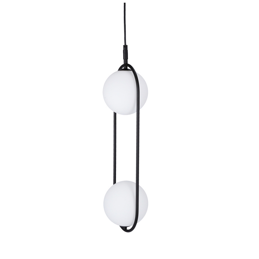 Lustra ar auklu CORDEL 2xG9/28W/230V melna