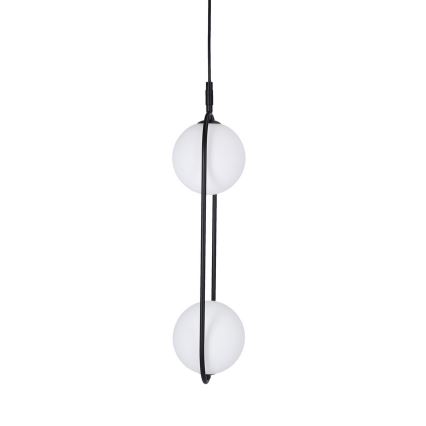 Lustra ar auklu CORDEL 2xG9/28W/230V melna