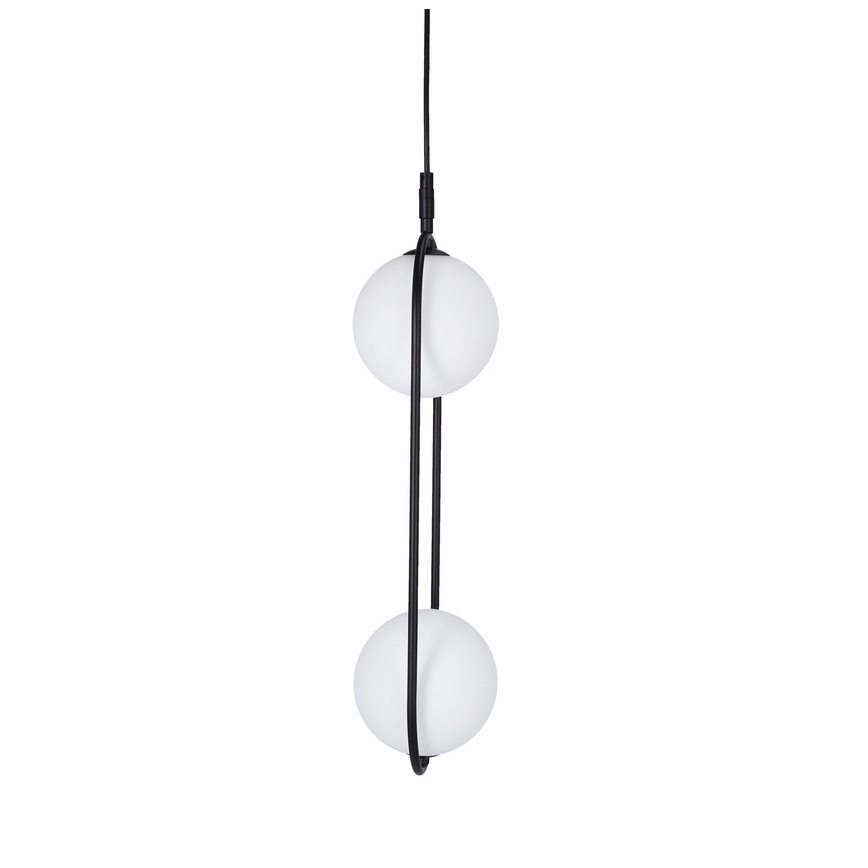 Lustra ar auklu CORDEL 2xG9/28W/230V melna