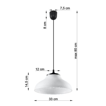 Lustra ar auklu CORONA 1xE27/60W/230V