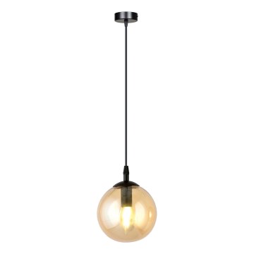 Lustra ar auklu COSMO 1xE14/10W/230V d. 14 cm melna/bēša