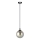 Lustra ar auklu COSMO 1xE14/10W/230V d. 14 cm melna/pelēka