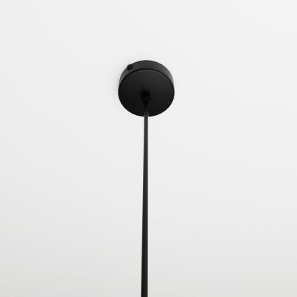 Lustra ar auklu COSMO 1xE14/10W/230V d. 14 cm melna/pelēka