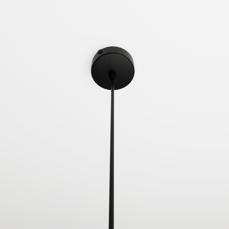 Lustra ar auklu COSMO 1xE14/10W/230V d. 14 cm melna/pelēka
