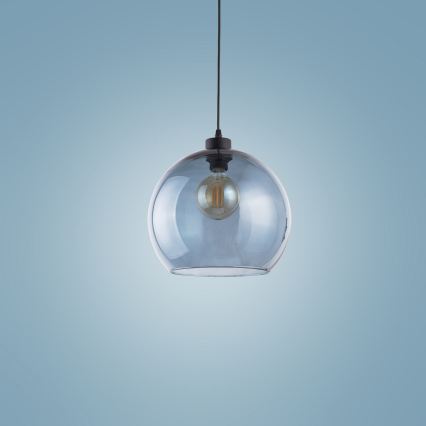 Lustra ar auklu CUBUS 1xE27/60W/230V zila