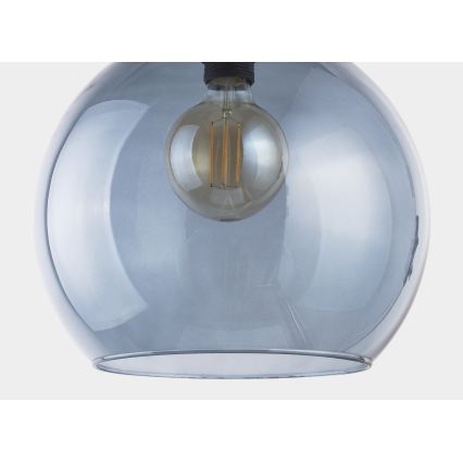 Lustra ar auklu CUBUS 1xE27/60W/230V zila