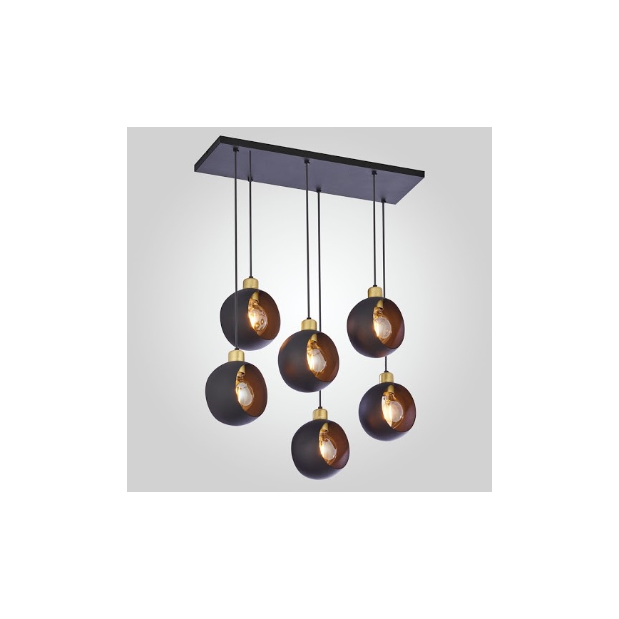 Lustra ar auklu CYKLOP 6xE27/60W/230V