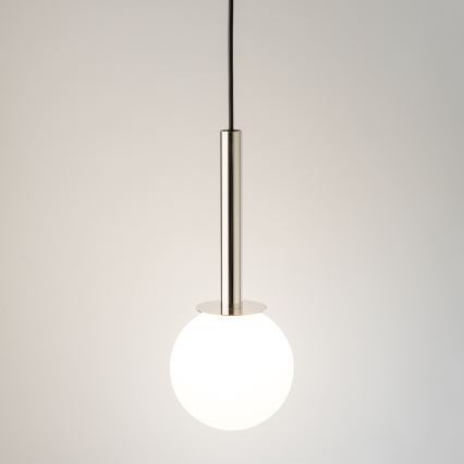 Lustra ar auklu DAISY 1xG9/12W/230V d. 14 cm spīdīgi hromēts/melna/balta