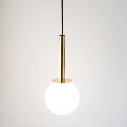 Lustra ar auklu DAISY 1xG9/12W/230V d. 14 cm zelta/melna/balta