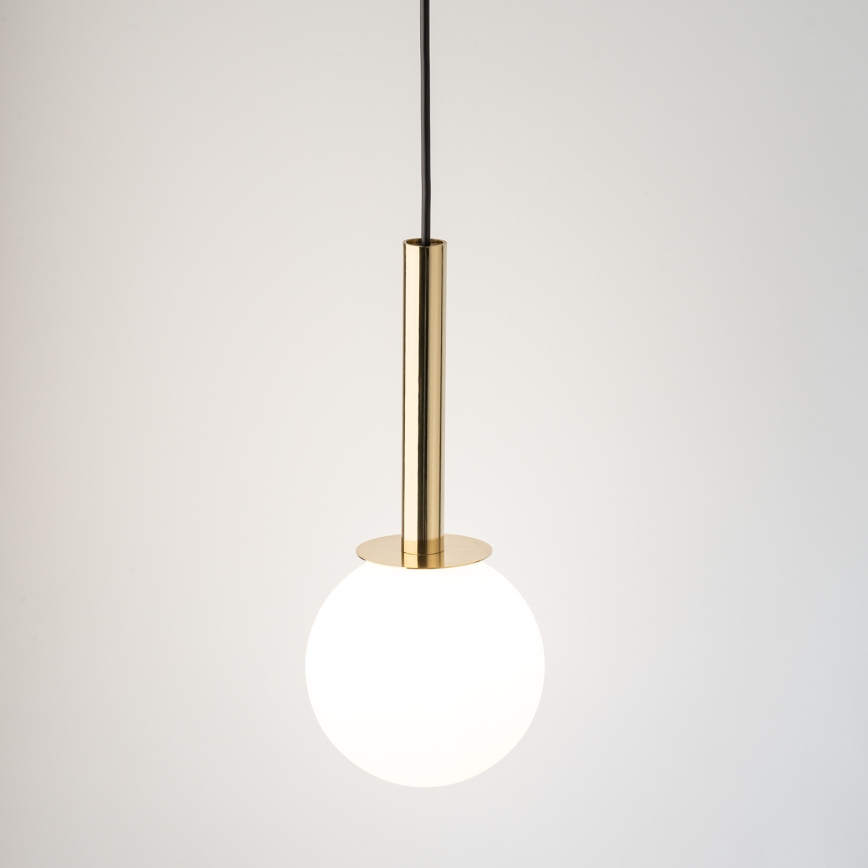 Lustra ar auklu DAISY 1xG9/12W/230V d. 14 cm zelta/melna/balta